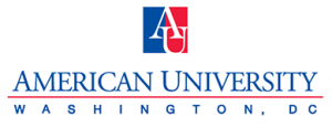 american university logo
